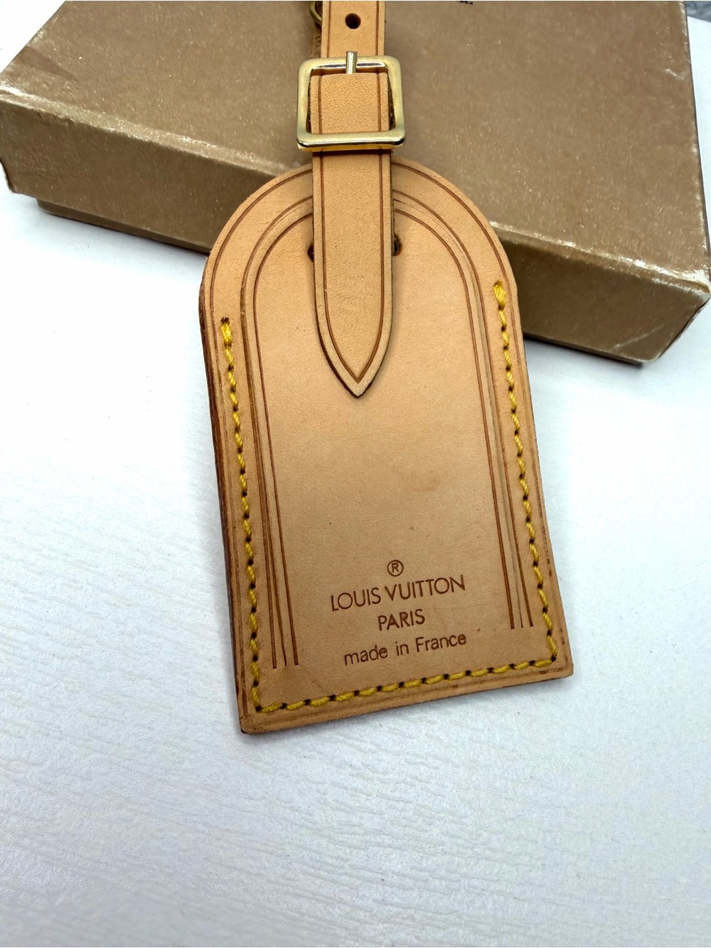Louis Vuitton Vachetta Leather Luggage Tag - Picture 2 of 5